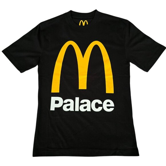Palace McDonald's Shirt Small Black Mens Skateboard Tee NEW McDonalds Skater - Picture 1 of 5